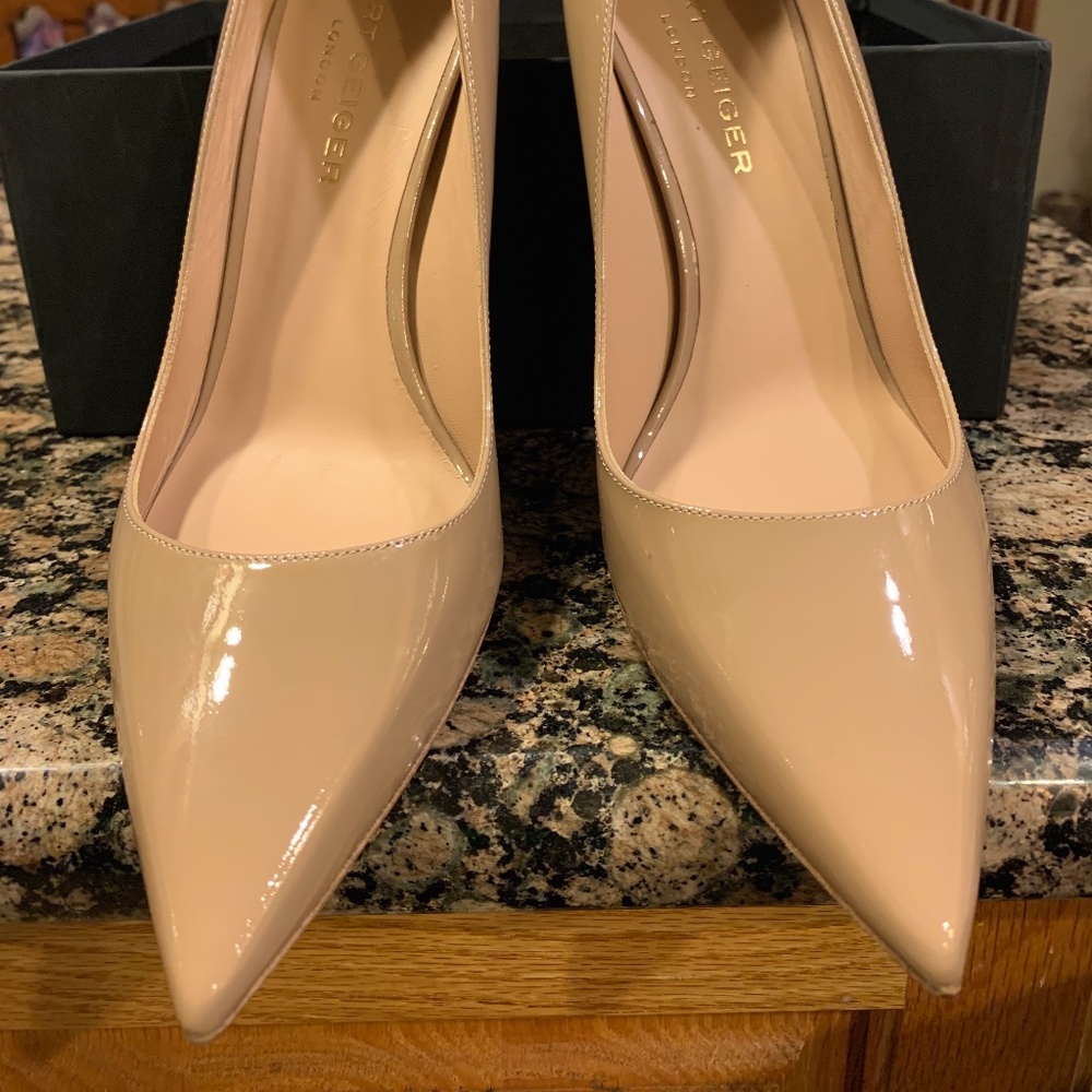 Kurt Geiger Nude Patent Shoes
